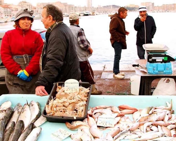 Рыбный рынок в Марселе