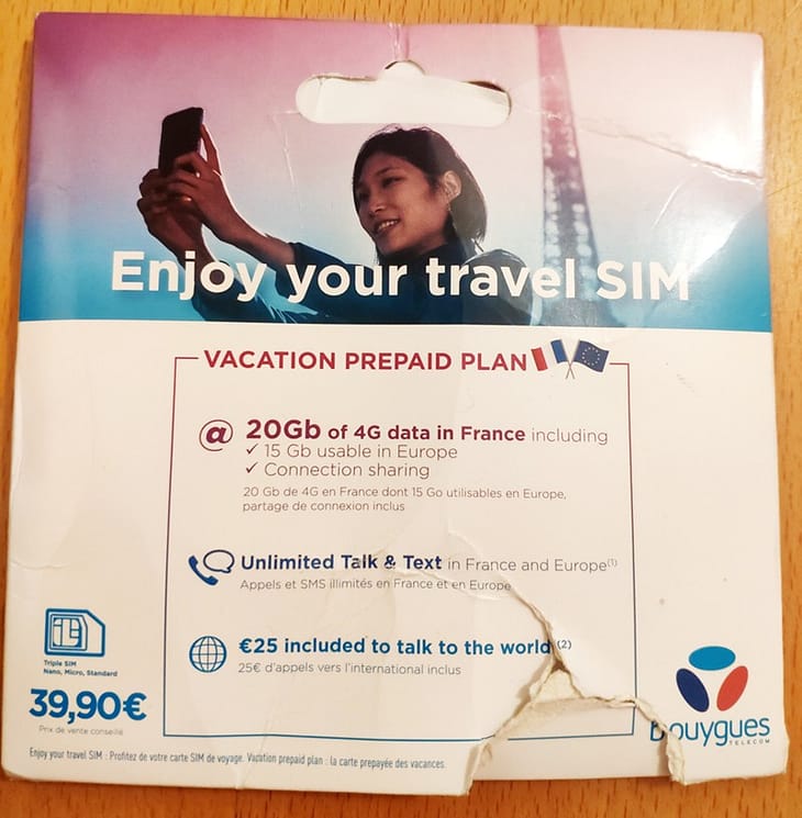 Мобильный интернет от BouyguesTelecom