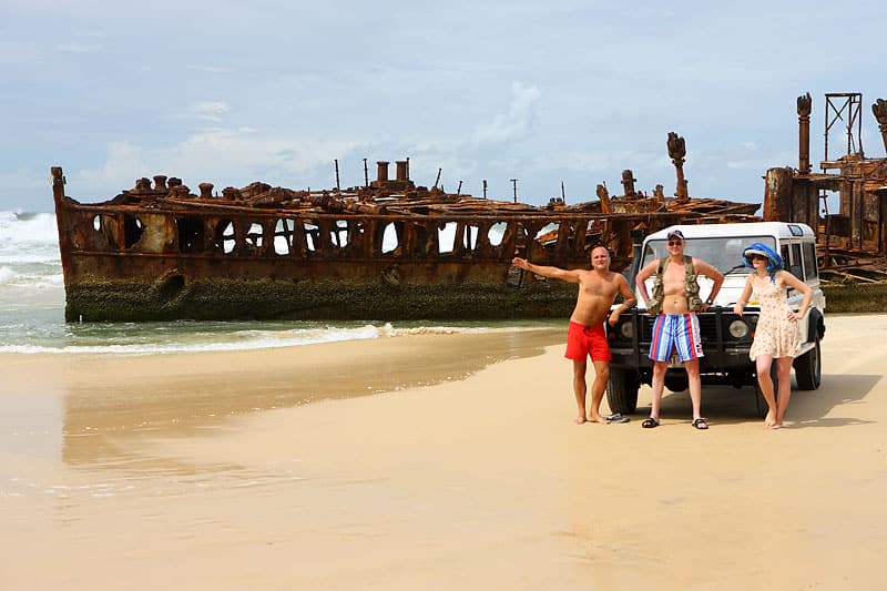 По острову Фрейзер на джипе