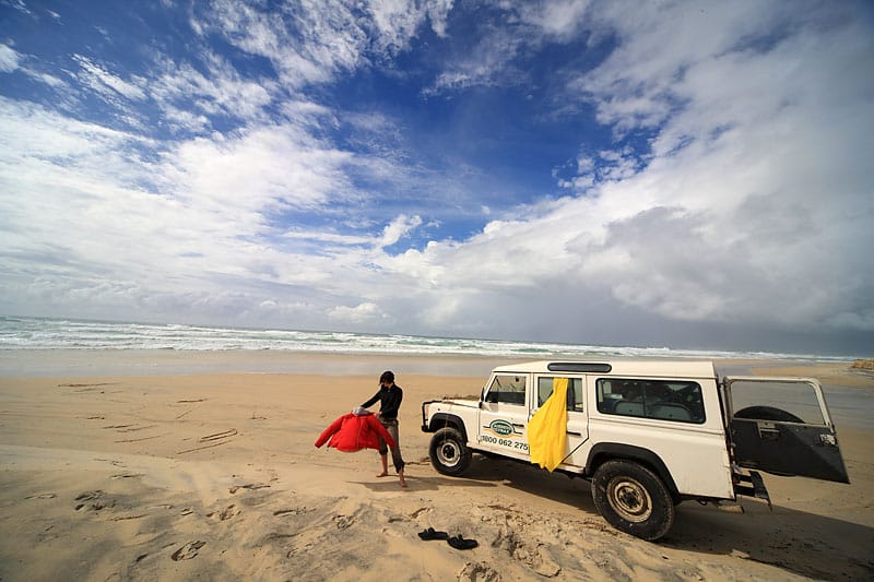 По острову Фрейзер на джипе