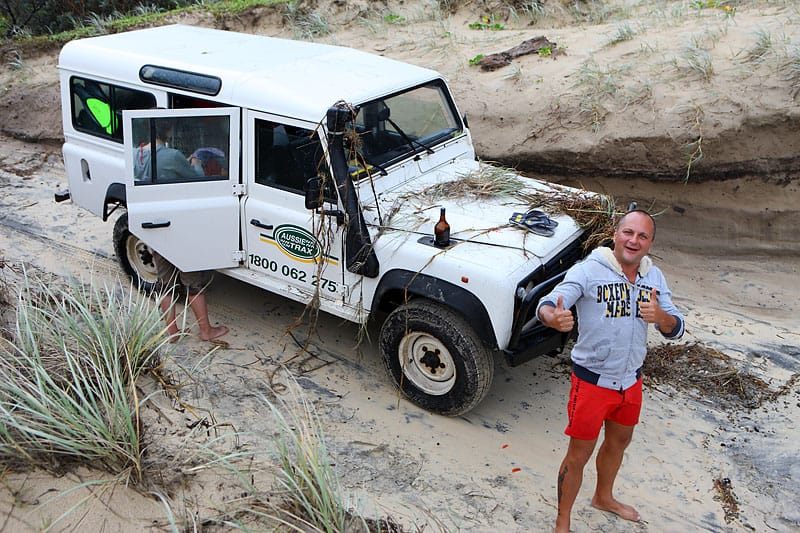 По острову Фрейзер на джипе