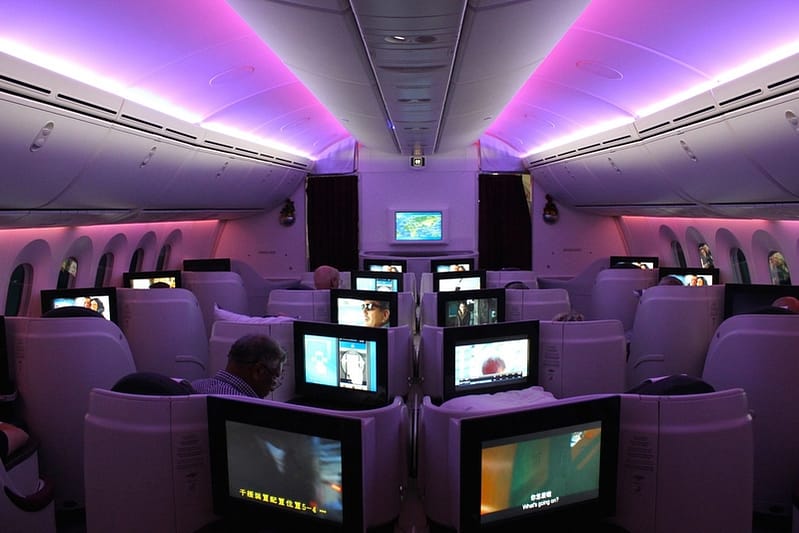 Бизнес класс Boeing 787 Qatar Airways