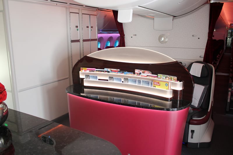 Бизнес класс Boeing 787 Qatar Airways