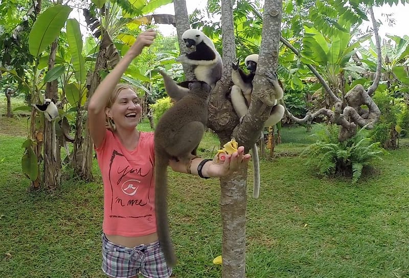 Парк лемуров на острове Нуси-Бе