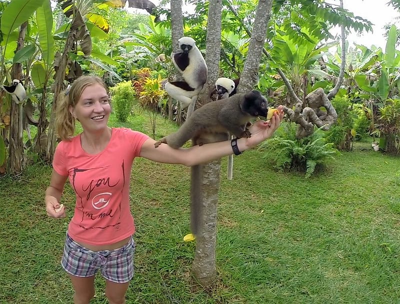 Парк лемуров на острове Нуси-Бе