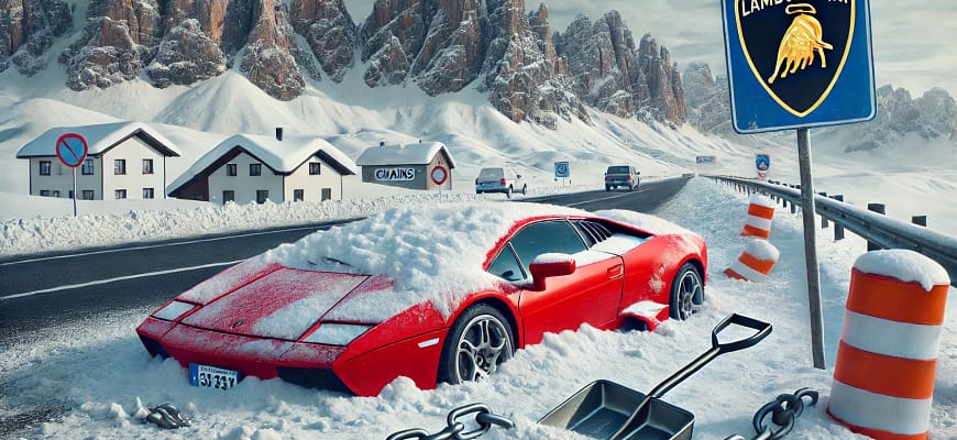 Аренда авто с зимними шинами в Италии