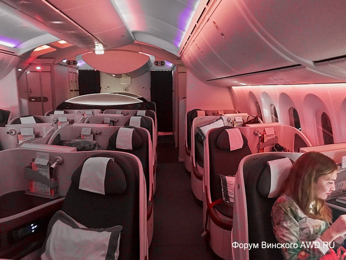 Бизнес класс в Боинг 787 Qatar Airways