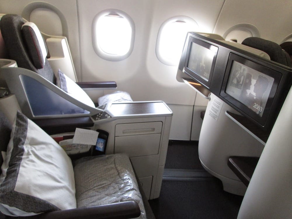 Бизнес класс Qatar Airways в А320
