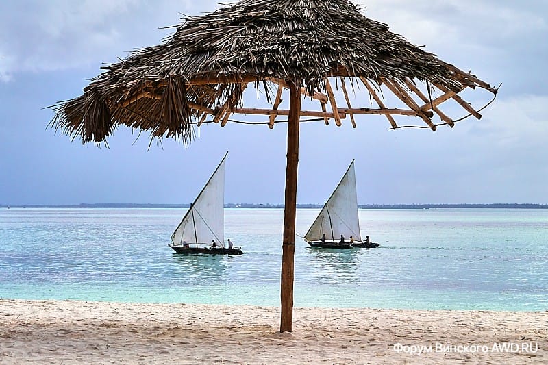 Пляжи на Занзибаре Танзания