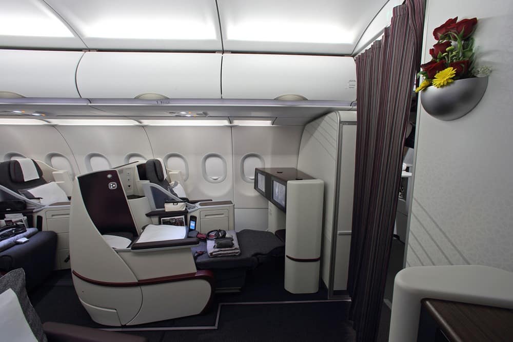 Бизнес класс Qatar Airways в А320