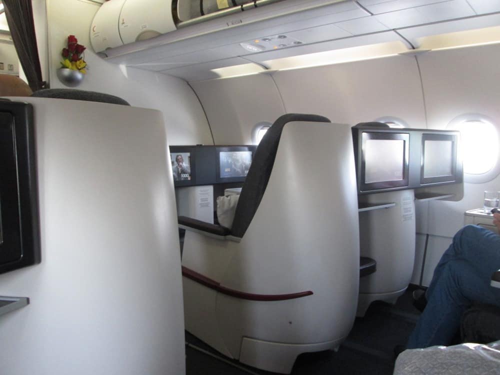 Бизнес класс Qatar Airways в А320
