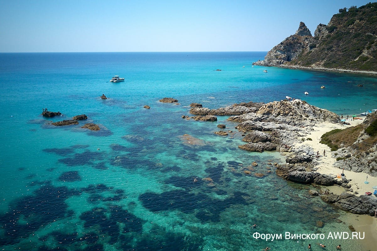 Пляж Гротичелли Калабрия