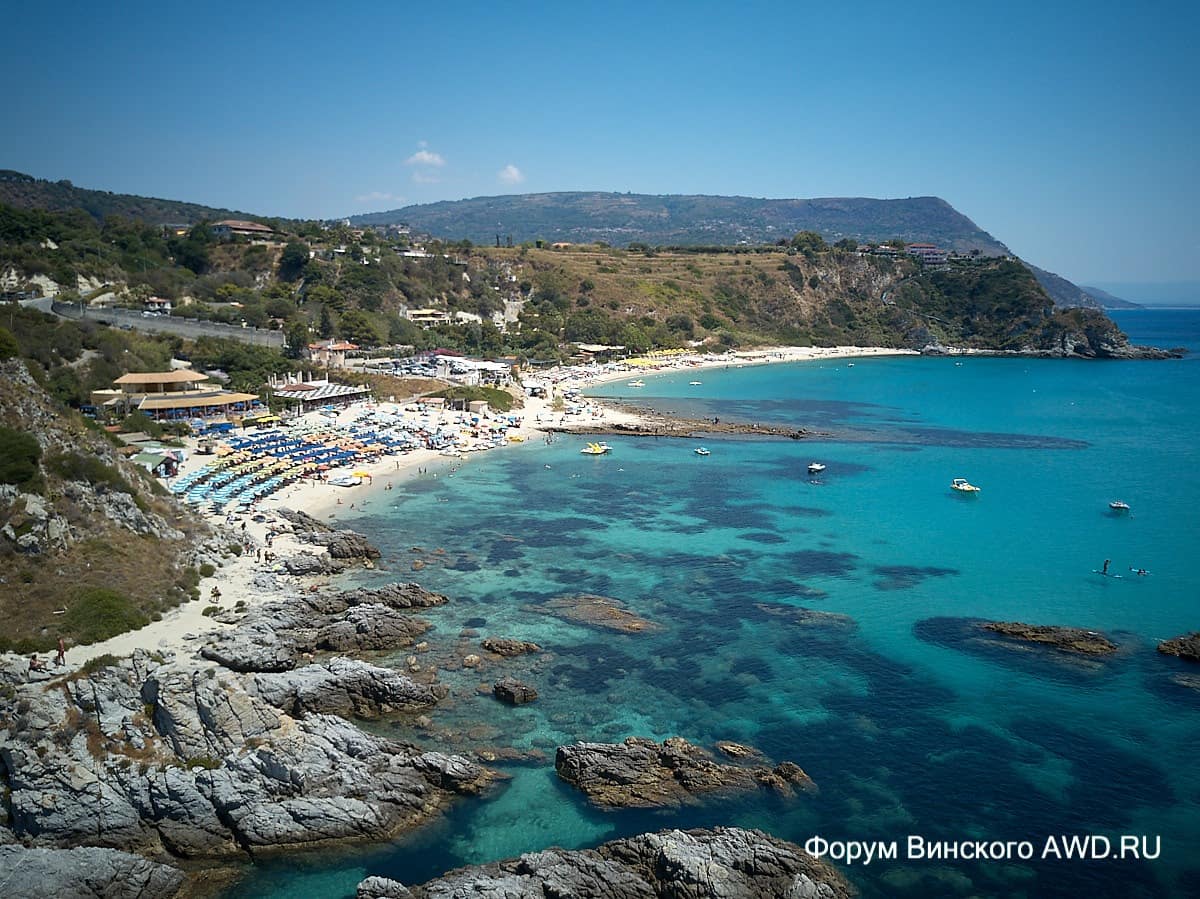 Пляж Гротичелли Калабрия