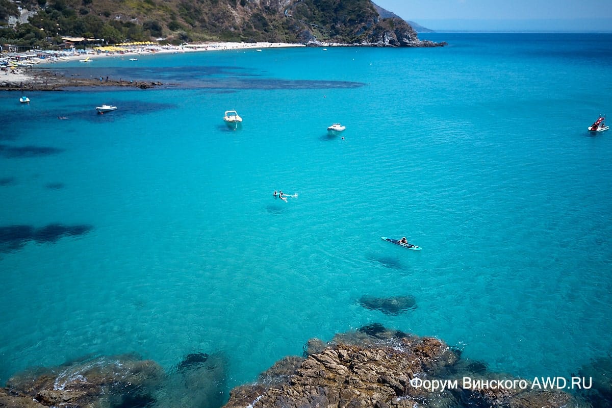 Пляж Гротичелли Калабрия