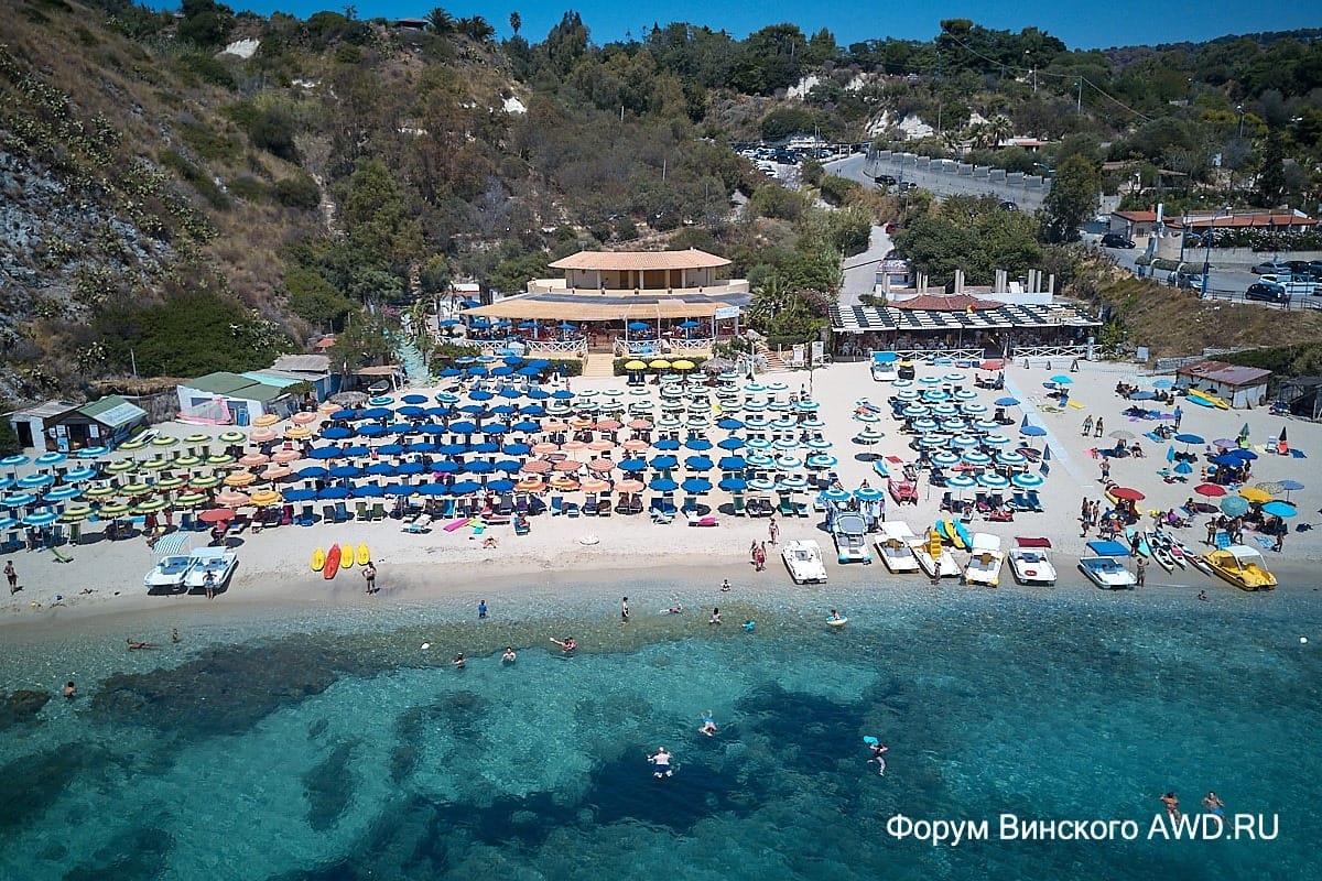 Пляж Гротичелли Калабрия