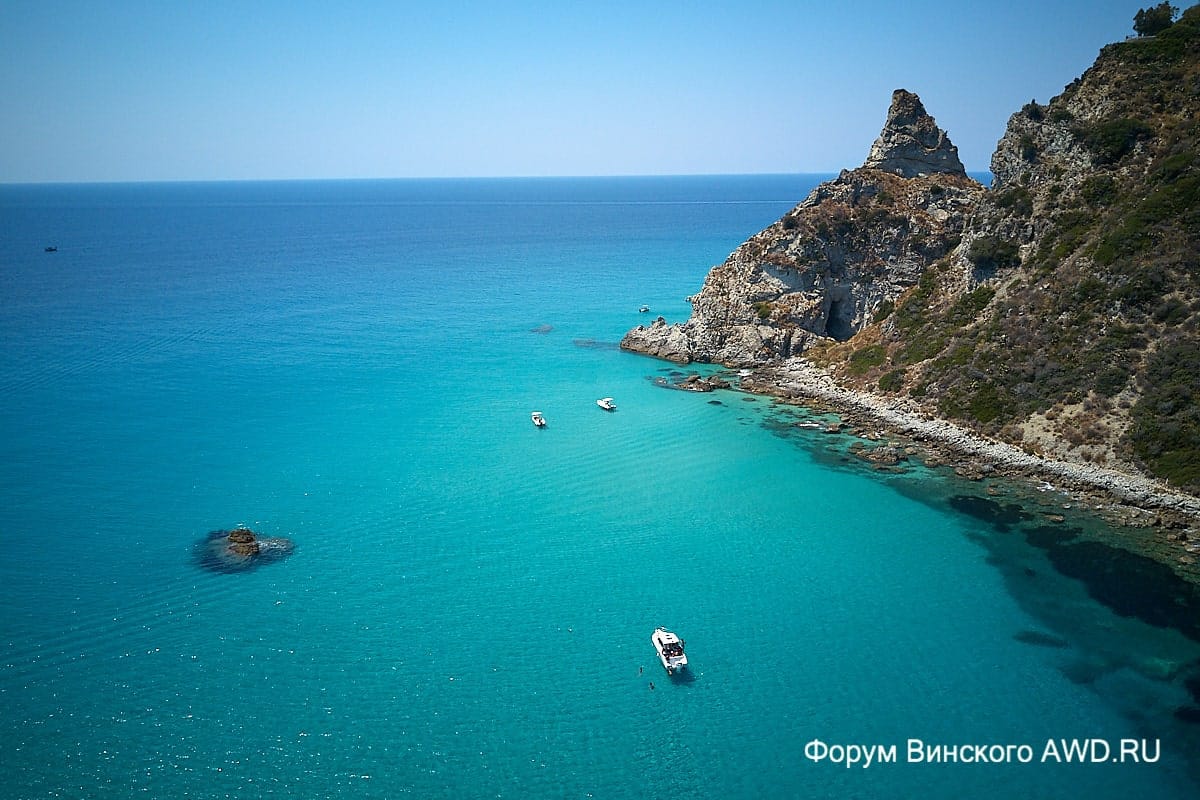 Пляж Гротичелли Калабрия