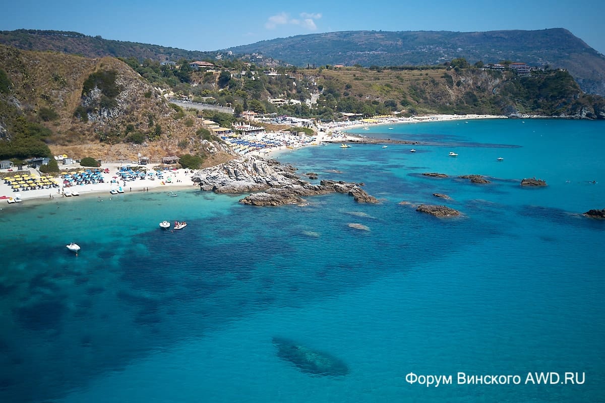 Пляж Гротичелли Калабрия