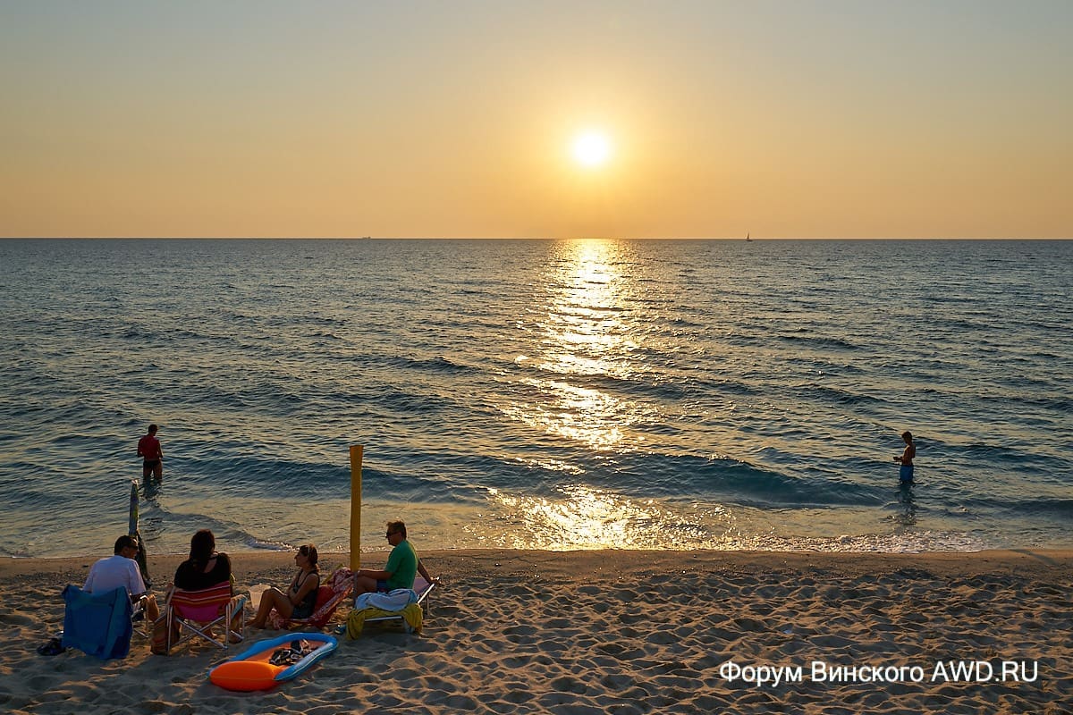 Пляж Гротичелли Калабрия