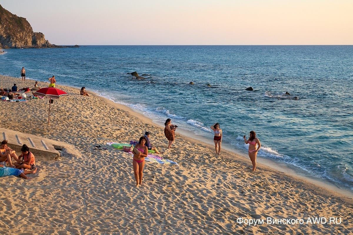 Пляж Гротичелли Калабрия