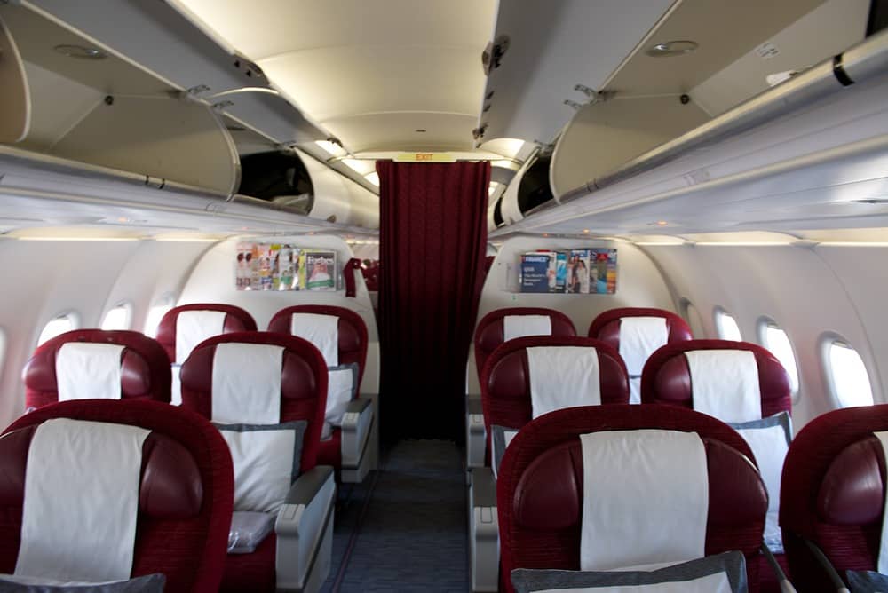 Бизнес класс Qatar Airways в А320