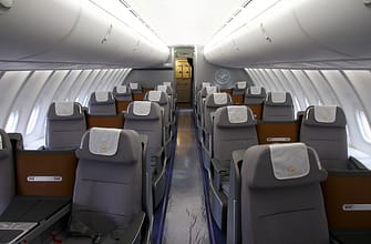 Салон бизнес класса B-747-838 а/к Lufthansa